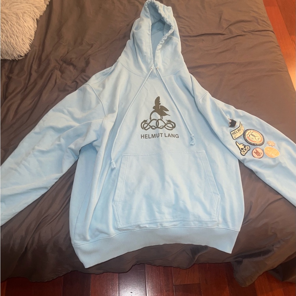 Helmut Lang Light blue hoodie